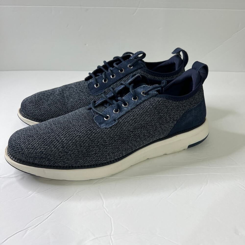 NIB Cole Haan Men's Grand Atlantic Knit Oxford Casual Sneakers Navy Blue Sz12